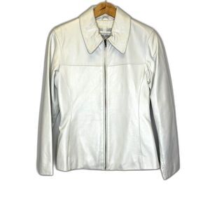 Wilsons Leather Maxima‎ White Pearl Leather Modern Minimalist Modern Small